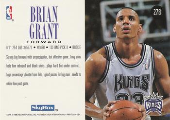 1994-95 SkyBox Premium #278 Brian Grant Back