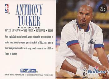 1994-95 SkyBox Premium #296 Anthony Tucker Back