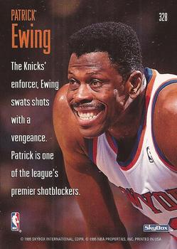 1994-95 SkyBox Premium #328 Patrick Ewing Back