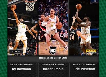 2019-20 Panini Instant NBA - Green #30 Ky Bowman / Jordan Poole / Eric Paschall Front
