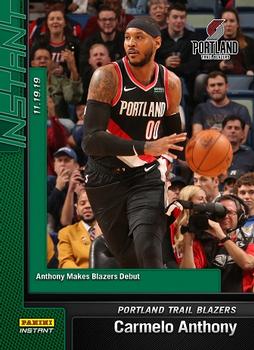 2019-20 Panini Instant NBA - Green #34 Carmelo Anthony Front