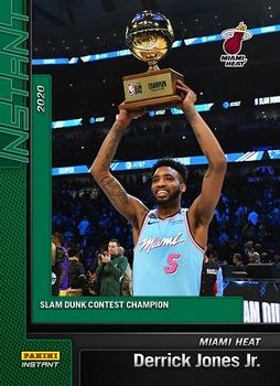 2019-20 Panini Instant NBA - Green #95 Derrick Jones Front
