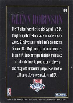 1994-95 SkyBox Premium - Draft Picks #DP1 Glenn Robinson Back