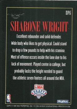 1994-95 SkyBox Premium - Draft Picks #DP6 Sharone Wright Back