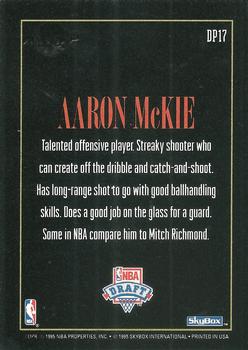 1994-95 SkyBox Premium - Draft Picks #DP17 Aaron McKie Back