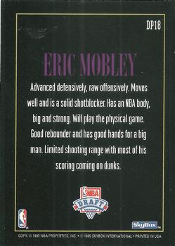 1994-95 SkyBox Premium - Draft Picks #DP18 Eric Mobley Back