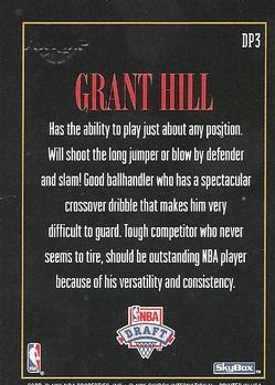 1994-95 SkyBox Premium - Draft Picks #DP3 Grant Hill Back