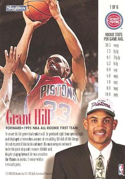 1994-95 SkyBox Premium - Head of the Class Exchange #1 Grant Hill Back