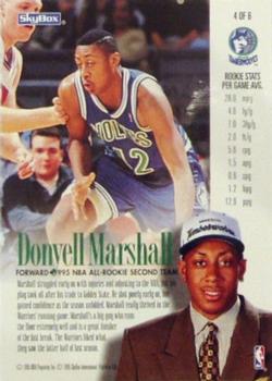 1994-95 SkyBox Premium - Head of the Class Exchange #4 Donyell Marshall Back