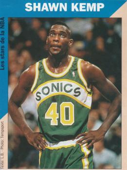 1994 Mickey Mouse Magazine Stars of the NBA (France) #NNO Shawn Kemp Front
