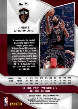 2019-20 Panini Spectra #79 Andre Drummond Back