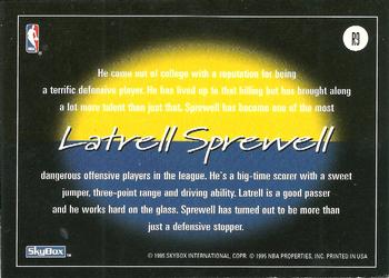 1994-95 SkyBox Premium - Revolution #R9 Latrell Sprewell Back