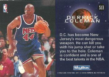 1994-95 SkyBox Premium - Slammin' Universe #SU3 Derrick Coleman Back