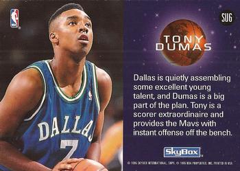 1994-95 SkyBox Premium - Slammin' Universe #SU6 Tony Dumas Back