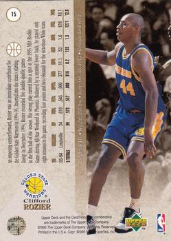 1994-95 SP #15 Clifford Rozier Back