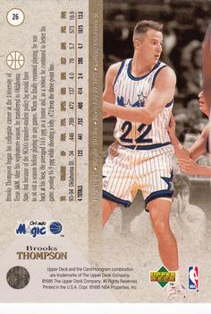 1994-95 SP #26 Brooks Thompson Back