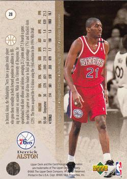 1994-95 SP #28 Derrick Alston Back