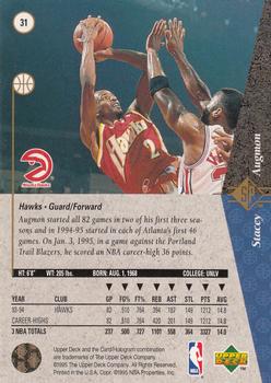 1994-95 SP #31 Stacey Augmon Back