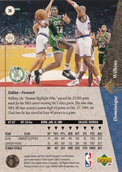 1994-95 SP #36 Dominique Wilkins Back