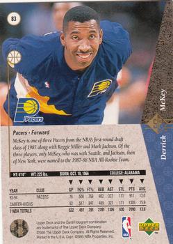 1994-95 SP #83 Derrick McKey Back