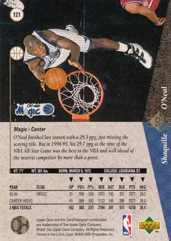 1994-95 SP #121 Shaquille O'Neal Back