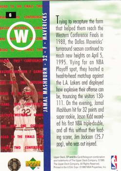 1994-95 SP Championship #6 Jamal Mashburn Back