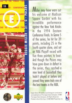 1994-95 SP Championship #11 Reggie Miller Back