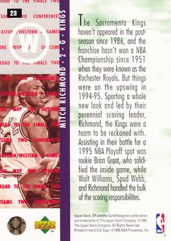 1994-95 SP Championship #23 Mitch Richmond Back