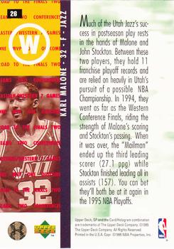 1994-95 SP Championship #26 Karl Malone Back
