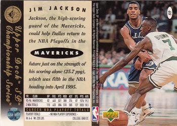 1994-95 SP Championship #48 Jim Jackson Back