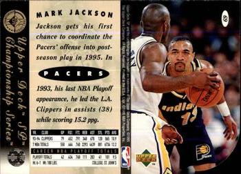 1994-95 SP Championship #69 Mark Jackson Back