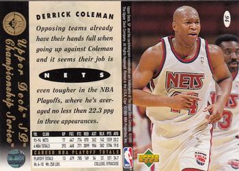 1994-95 SP Championship #94 Derrick Coleman Back
