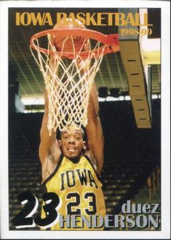1998-99 Iowa Hawkeyes #NNO Duez Henderson Front