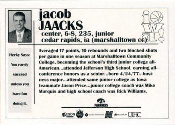1998-99 Iowa Hawkeyes #NNO Jacob Jaacks Back