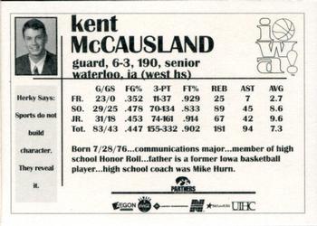 1998-99 Iowa Hawkeyes #NNO Kent McCausland Back