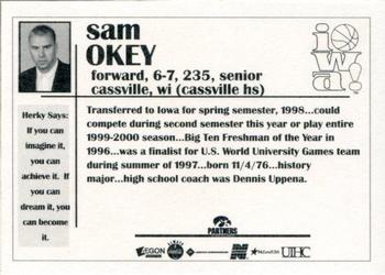 1998-99 Iowa Hawkeyes #NNO Sam Okey Back