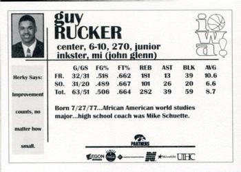 1998-99 Iowa Hawkeyes #NNO Guy Rucker Back