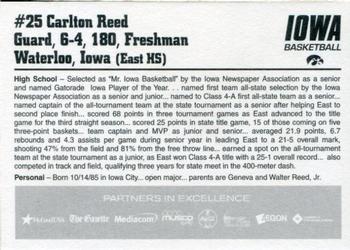 2004-05 Iowa Hawkeyes #NNO Carlton Reed Back