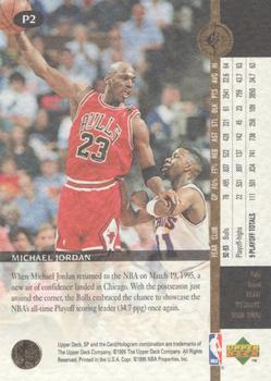 1994-95 SP Championship - Playoff Heroes #P2 Michael Jordan Back