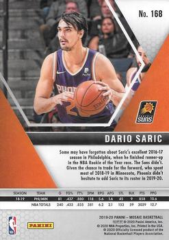 2019-20 Panini Mosaic #168 Dario Saric Back