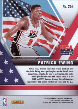2019-20 Panini Mosaic #253 Patrick Ewing Back