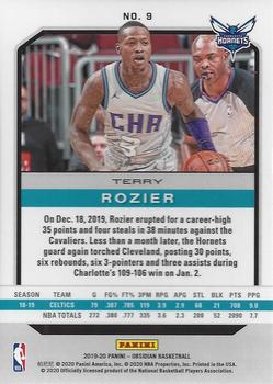 2019-20 Panini Obsidian #9 Terry Rozier Back