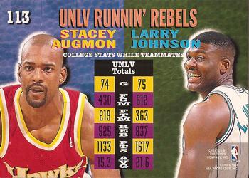 1994-95 Stadium Club #113 Larry Johnson / Stacey Augmon Back
