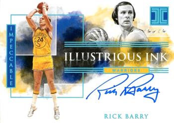 2019-20 Panini Impeccable - Illustrious Ink Platinum #IL-RBY Rick Barry Front