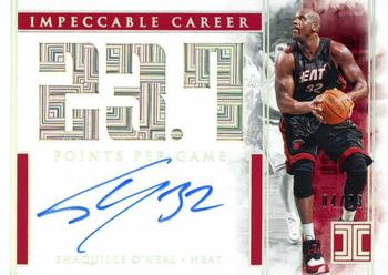 2019-20 Panini Impeccable - Impeccable Career Points Autographs #CP-SON Shaquille O'Neal Front