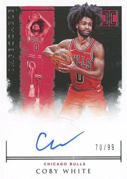 2019-20 Panini Impeccable - Impeccable Rookie Signatures #IR-CWT Coby White Front
