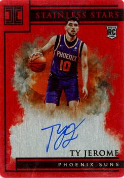 2019-20 Panini Impeccable - Stainless Stars Autographs Red #ST-TJR Ty Jerome Front