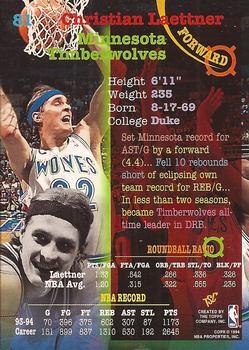 1994-95 Stadium Club - 1st Day Issue #81 Christian Laettner Back