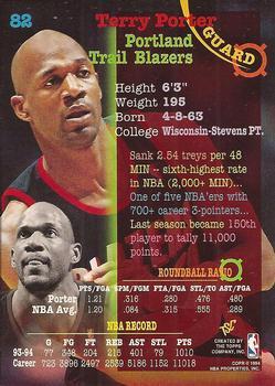 1994-95 Stadium Club - 1st Day Issue #82 Terry Porter Back
