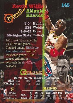 1994-95 Stadium Club - 1st Day Issue #145 Kevin Willis Back